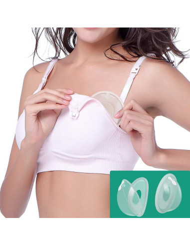 Conchas para Pezones CMBEAR Silicona Antiflujo 2 Unidades