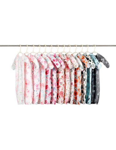 Conjunto de vestido de manga larga para bebé 0-3 meses - Rosa y Rojo