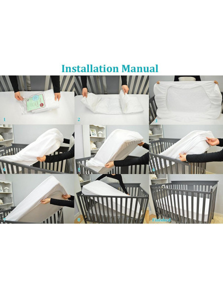 Protector de Colchón Impermeable American Baby 132x71 cm Acolchado Protector de Colchón Impermeable American Baby 132x71 cm Acolchado
