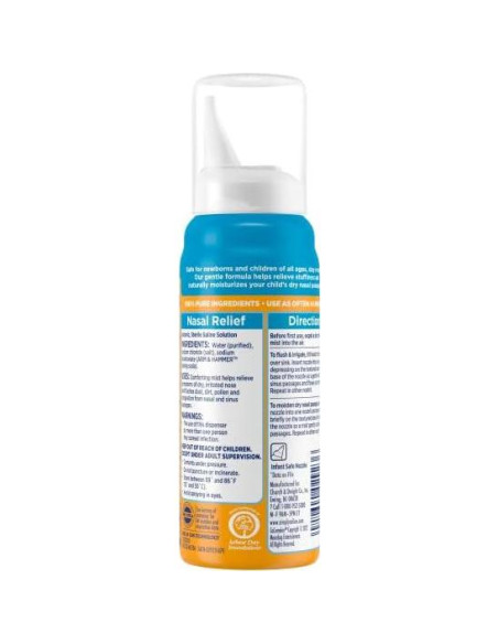Spray Nasal Simply Saline para Bebés 47.3 ml Sin Conservantes Spray Nasal Simply Saline para Bebés 47.3 ml Sin Conservantes