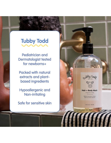 Set Champú y Acondicionador Tubby Todd - Bebés 739ml y 720ml Set Champú y Acondicionador Tubby Todd - Bebés 739ml y 720ml