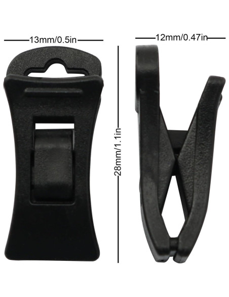 20 Clips para Calcetines Antideslizantes XGNG - Organizador Negro 20 Clips para Calcetines Antideslizantes XGNG - Organizador Negro
