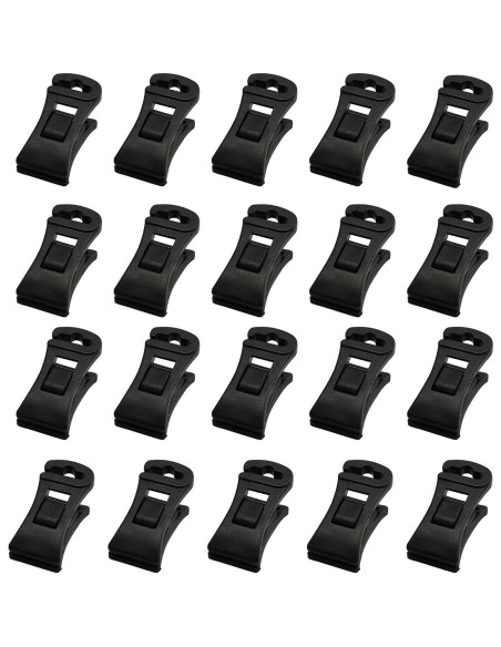 20 Clips para Calcetines Antideslizantes XGNG - Organizador Negro 20 Clips para Calcetines Antideslizantes XGNG - Organizador Negro