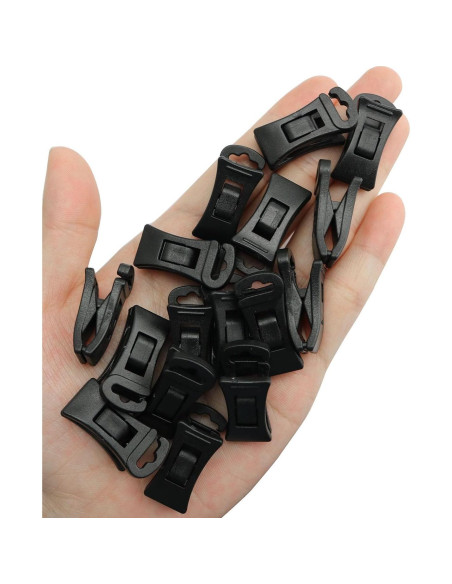 20 Clips para Calcetines Antideslizantes XGNG - Organizador Negro 20 Clips para Calcetines Antideslizantes XGNG - Organizador Negro