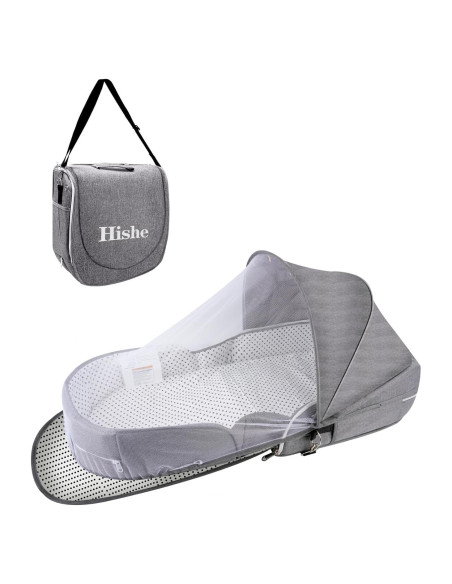 Cuna de Viaje Plegable Hishe para Bebés con Mosquitera Cuna de Viaje Plegable Hishe para Bebés con Mosquitera