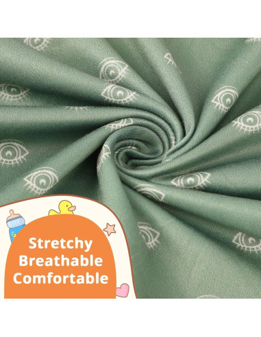 Funda de Almohada de Lactancia FEBSNOW 2 Piezas Algodón Verde