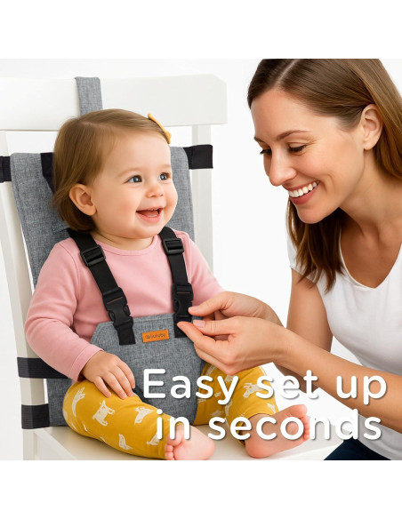 Silla Alta Portátil Liuliuby para Bebés - Compacta y Ajustable Silla Alta Portátil Liuliuby para Bebés - Compacta y Ajustable