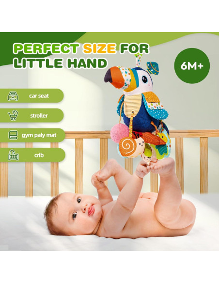 Jollybaby Juguete Musical Tucán Colgante para Bebé 21.78x9.91cm Jollybaby Juguete Musical Tucán Colgante para Bebé 21.78x9.91cm