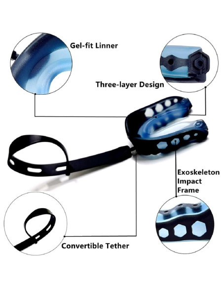 Protector Bucal Deportivo VDKVDK para Fútbol y Boxeo - 2 Pcs Protector Bucal Deportivo VDKVDK para Fútbol y Boxeo - 2 Pcs