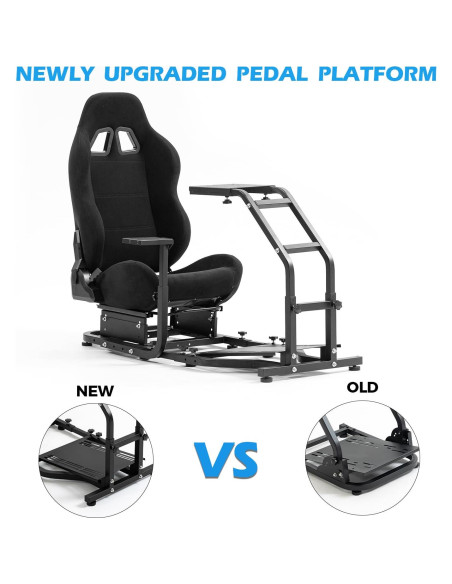 Cockpit de Simulador de Carreras Anman con Asiento Ajustable Cockpit de Simulador de Carreras Anman con Asiento Ajustable