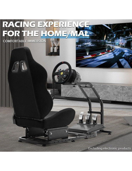 Cockpit de Simulador de Carreras Anman con Asiento Ajustable Cockpit de Simulador de Carreras Anman con Asiento Ajustable