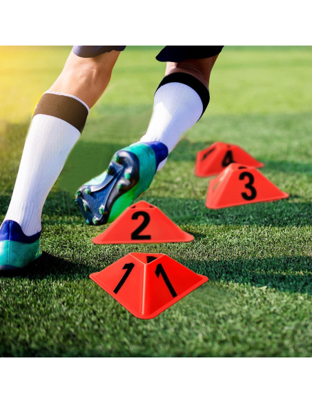 Conos de Entrenamiento Cindeer 24 Piezas Naranja 17.78cm Conos de Entrenamiento Cindeer 24 Piezas Naranja 17.78cm