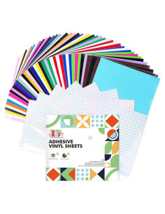 Vinilo Adhesivo Permanente UCEC 51 Pack 24.1x30.5 cm 22 Colores