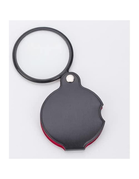 Lupa de bolsillo 8X JORCEDI con funda de cuero 50mm Lupa de bolsillo 8X JORCEDI con funda de cuero 50mm