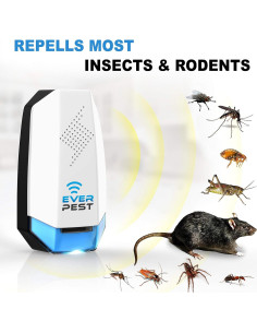 Repelente Ultrasónico de Plagas Ever Pest 2 Pack - 55-74 m 2