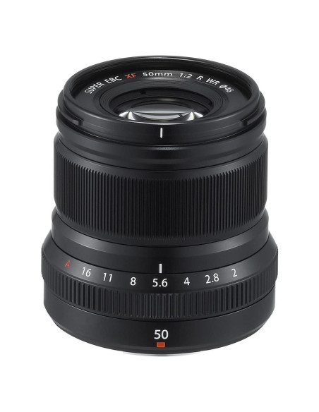 Lente Fujifilm XF50mm F2 R WR - Negro, Resistente al Agua Lente Fujifilm XF50mm F2 R WR - Negro, Resistente al Agua