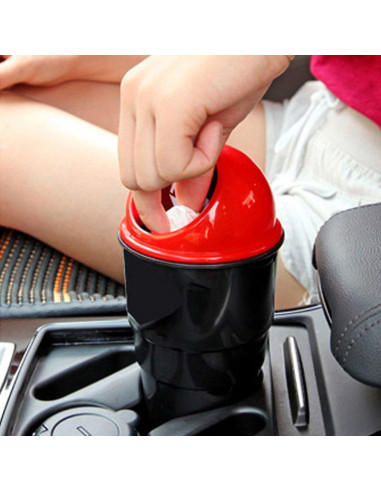 Bote de Basura para Auto YIOVVOM Azul 20 cm a Prueba de Fugas
