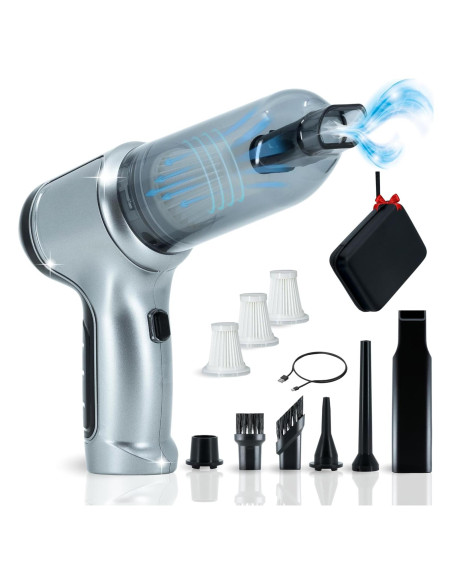 Aspiradora Inalámbrica DioniVi 9000Pa Mini de Mano HEPA