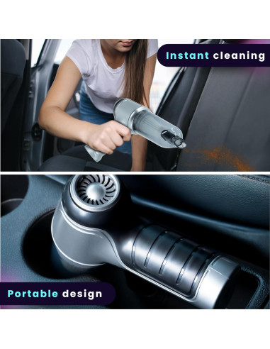 Aspiradora Inalámbrica DioniVi 9000Pa Mini de Mano HEPA