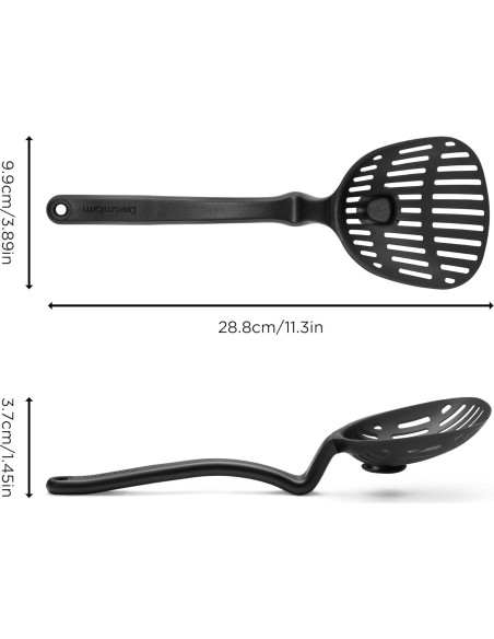 Cuchara coladora Lestrain Dreamfarm 28 cm Nylon Negro Cuchara coladora Lestrain Dreamfarm 28 cm Nylon Negro