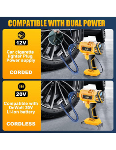 Compresor de Aire Inalámbrico APATB 20V Max 150 PSI Digital 2