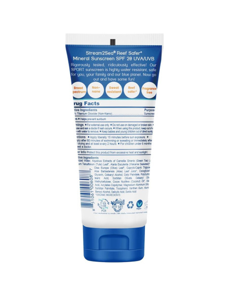 Protector Solar Mineral Stream2Sea SPF 20 Biodegradable 3x30ml Protector Solar Mineral Stream2Sea SPF 20 Biodegradable 3x30ml