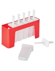 Moldes de Paletas de Silicona Tovolo 6 Cavidades Rojo Manzana