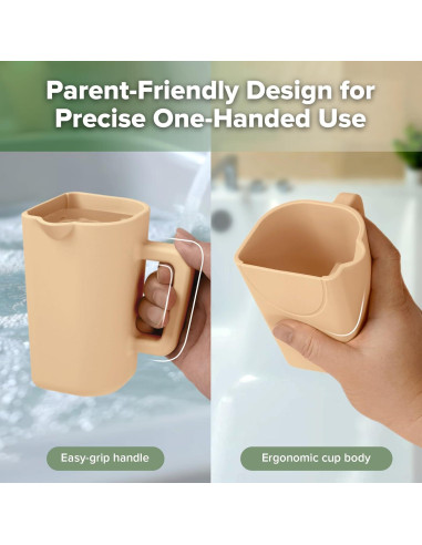 Taza de Enjuague Suave Haakaa Coral 355ml Silicona Alimentaria