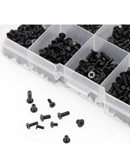 Kit de Tornillos M2 M2.5 M3 650 Pcs CO-RODE para Laptop Kit de Tornillos M2 M2.5 M3 650 Pcs CO-RODE para Laptop