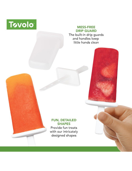 Moldes de Paletas de Silicona Tovolo 6 Cavidades Rojo Manzana Moldes de Paletas de Silicona Tovolo 6 Cavidades Rojo Manzana