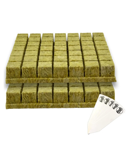 Cubos de Rockwool Grodan 1.5" La Ciudad Hidropónica - 98 Tapones Cubos de Rockwool Grodan 1.5" La Ciudad Hidropónica - 98 Tapones