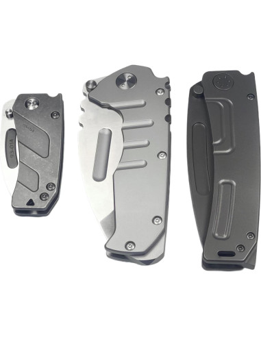 Cuchillo Plegable Táctico Geegift Axe Meide 21.8 cm Gris
