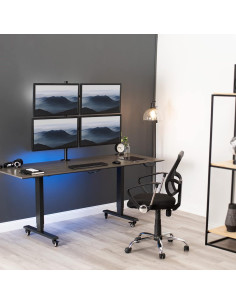 Soporte Cuádruple para Monitor VIVO STAND-V004 30" Negro 2