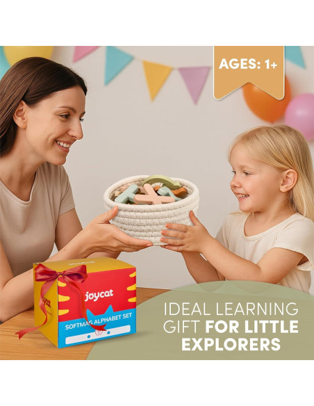 Letras Magnéticas de Silicona JoyCat 26 Piezas para Niños Letras Magnéticas de Silicona JoyCat 26 Piezas para Niños