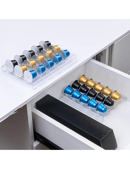 Soporte Organizador de Cápsulas de Café Sumerflos 2 Pack - 30 Cápsulas Soporte Organizador de Cápsulas de Café Sumerflos 2 Pack - 30 Cápsulas