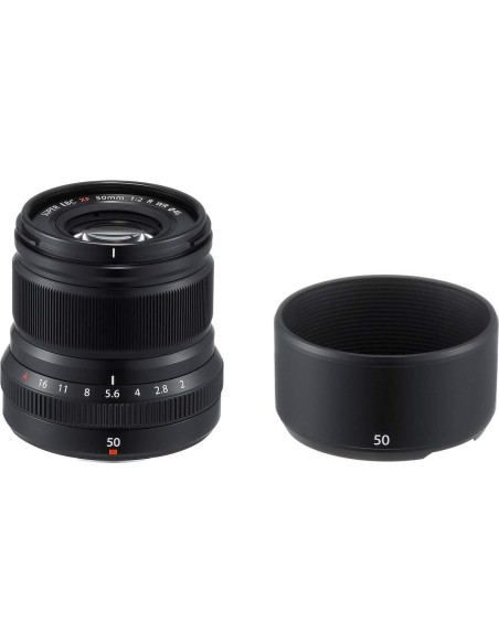 Lente Fujifilm XF50mm F2 R WR - Negro, Resistente al Agua Lente Fujifilm XF50mm F2 R WR - Negro, Resistente al Agua