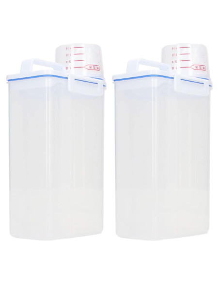 Contenedores de Almacenamiento de Alimentos Vitdipy 2.5L 2PCS Contenedores de Almacenamiento de Alimentos Vitdipy 2.5L 2PCS