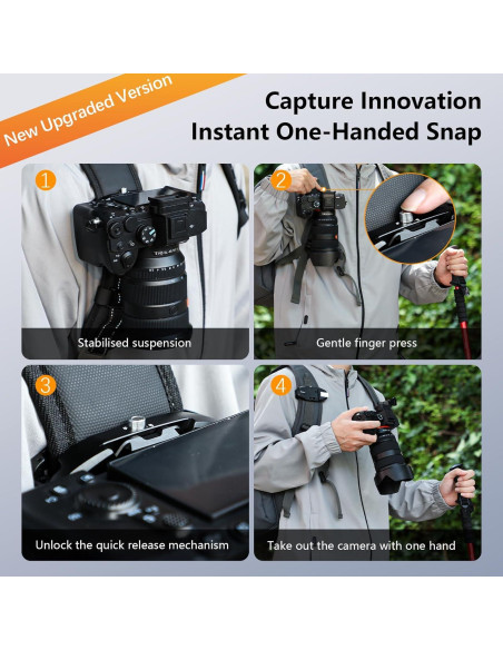 Clip de Mochila para Cámara DSLR Amazear AMZ-CAMERA-BC Negro Clip de Mochila para Cámara DSLR Amazear AMZ-CAMERA-BC Negro