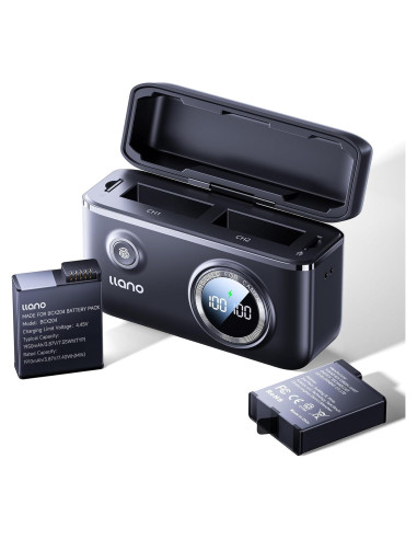 Cargador Doble Rápido 18W + 2 Baterías 1950mAh para DJI Osmo 360