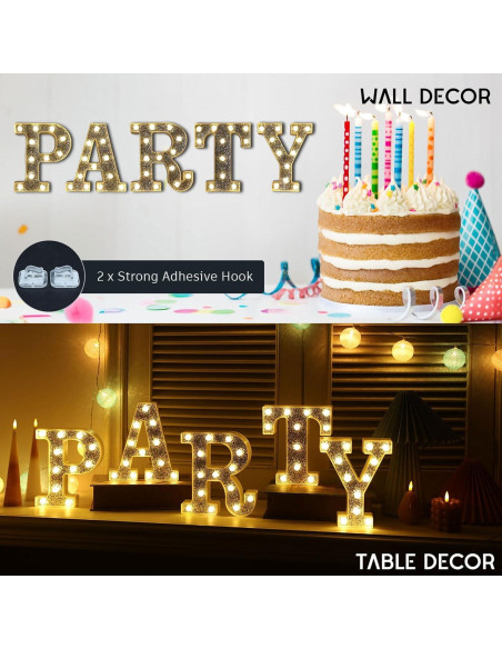 Letras Iluminadas LED Marquee KANLONG - 26 Letras + 10 Números Letras Iluminadas LED Marquee KANLONG - 26 Letras + 10 Números