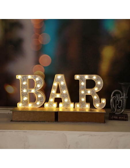 Letras Iluminadas LED Marquee KANLONG - 26 Letras + 10 Números Letras Iluminadas LED Marquee KANLONG - 26 Letras + 10 Números