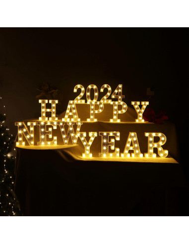 Letras Iluminadas LED Marquee KANLONG - 26 Letras + 10 Números