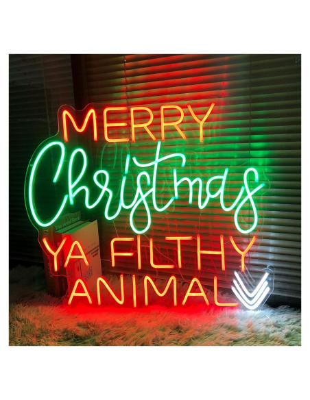 Señal de Neón Felices Fiestas ZPLNOSIN 70.1x58.9cm LED Señal de Neón Felices Fiestas ZPLNOSIN 70.1x58.9cm LED