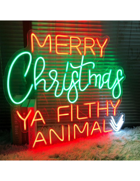 Señal de Neón Felices Fiestas ZPLNOSIN 70.1x58.9cm LED Señal de Neón Felices Fiestas ZPLNOSIN 70.1x58.9cm LED