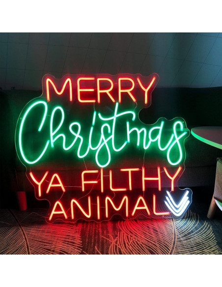 Señal de Neón Felices Fiestas ZPLNOSIN 70.1x58.9cm LED Señal de Neón Felices Fiestas ZPLNOSIN 70.1x58.9cm LED