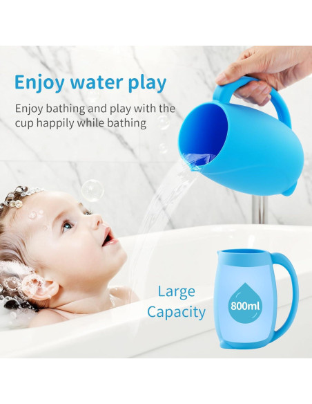 Taza de Enjuague para Bebé LOYATRO Azul 800ml Silicona Taza de Enjuague para Bebé LOYATRO Azul 800ml Silicona