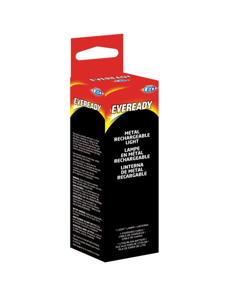 Linterna Táctica LED Recargable Eveready 500 Lúmenes Resistente Agua Linterna Táctica LED Recargable Eveready 500 Lúmenes Resistente Agua