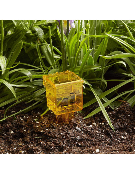 Medidor de Lluvia y Aspersor 2-en-1 Taylor 2715 Amarillo Medidor de Lluvia y Aspersor 2-en-1 Taylor 2715 Amarillo