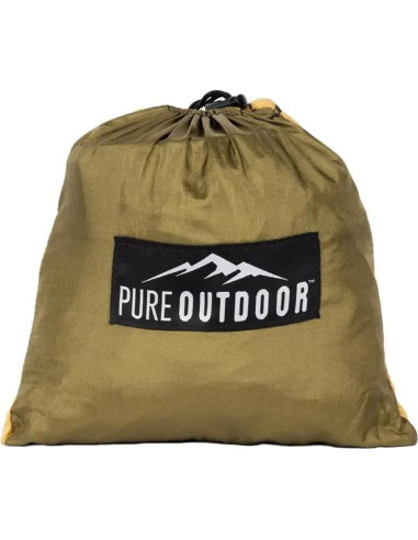 Hamaca de Camping Monoprice Pure Outdoor - Malla Antimosquitos, Soporta 2 Personas, 500 lb