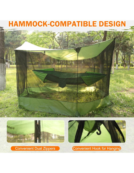 Lona de Camping Ayamaya 5.49x3.35m con Red Antimosquitos Lona de Camping Ayamaya 5.49x3.35m con Red Antimosquitos